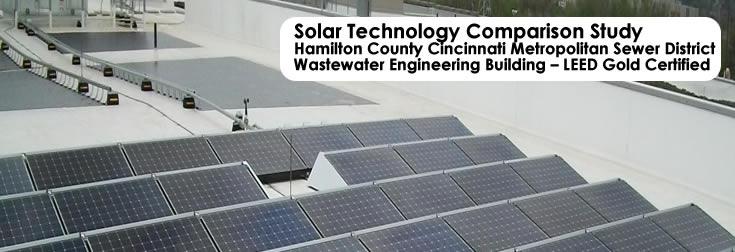 Solar Technology Comparison Study<br>Wastewater Engineering Building - LEED Gold Certified