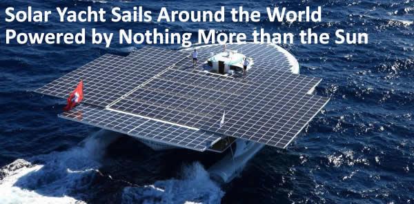 Solar Yacht Sails Around the World Powered by Nothing More than the Sun