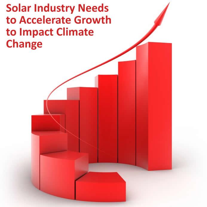 Solar Industry Needs to Accelerate Growth to Impact Climate Change