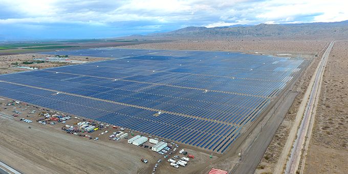 Utility Solar Project in Riverside County, California